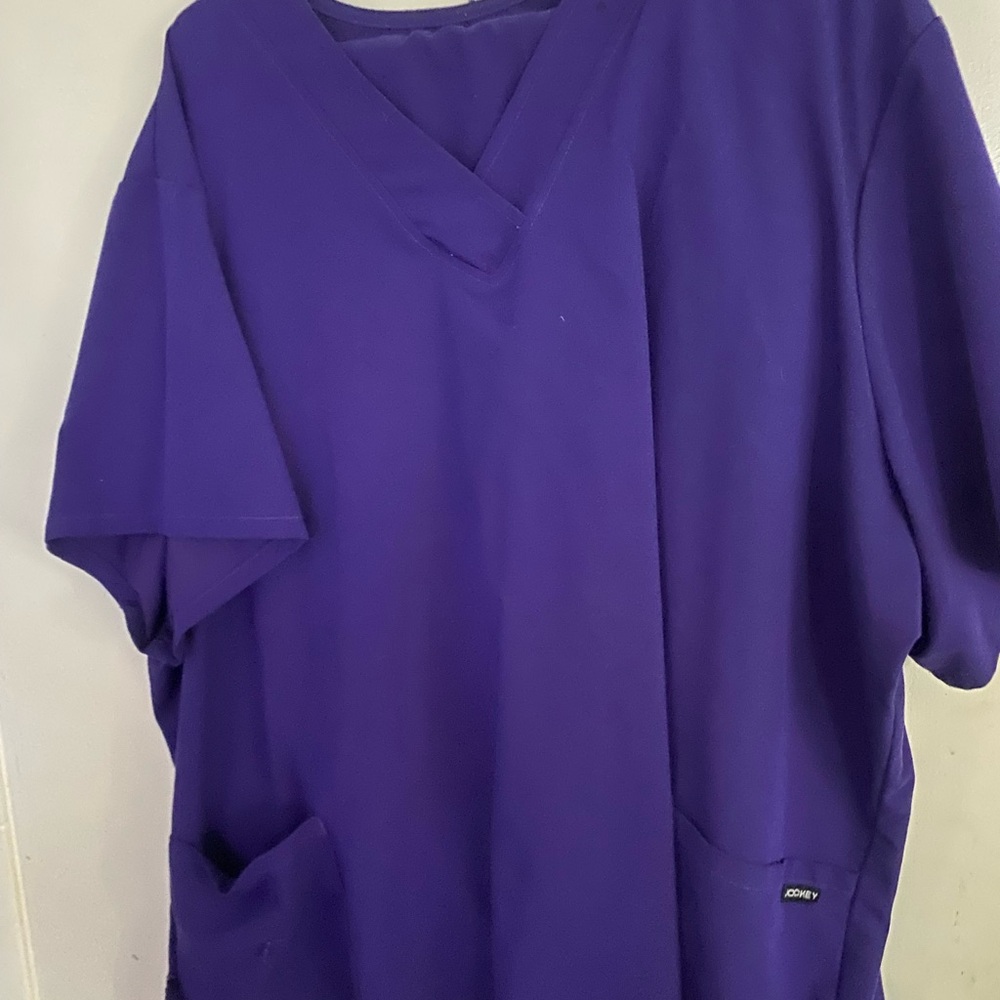 Purple Scrub jockey Top and bottom set